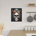 thumbnail image 6 of Sikiie Flower Horn Skull Print Canvas Decorative Hanging Painting, Anti-shrinkage Hanging Frame, Suitable for Home, Office Wall Decorations, 6 of 6