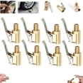thumbnail image 1 of Juego de adaptador de tobera para inflador de neumáticos Conexiones de bomba de cobre - Clip de bloqueo de latón de alta resistencia, conector roscado a prueba de fugas, manguera de 8 mm, paquete de 8, 1 of 9