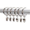 thumbnail image 1 of 60 Pack Rustproof Round Curtain Rings 1.26 Inch Inner Diameter Solid Steel Curtain Drape Sliding Eyelet Rings Drapery Rings Window Hardware Clip Rings-week, 1 of 4