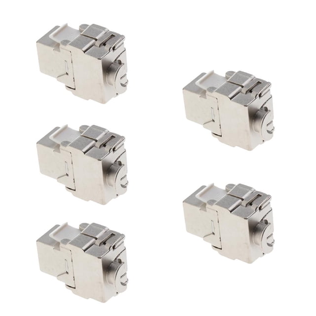5pcs Cat6 Ftp Sin Herramientas Tipo de Aleación de Zinc Módulo de Red Gatos Accesorios Baoblaze Módulo de red de aleación de zinc