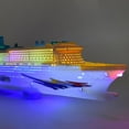 thumbnail image 3 of Liner Crucero Barco Juguete Eléctrico Intermitente Luces LED Sonidos Niños Niño de Navid Cambios Direcciones en CUTICAT Juguete eléctrico del transatlántico, 3 of 8