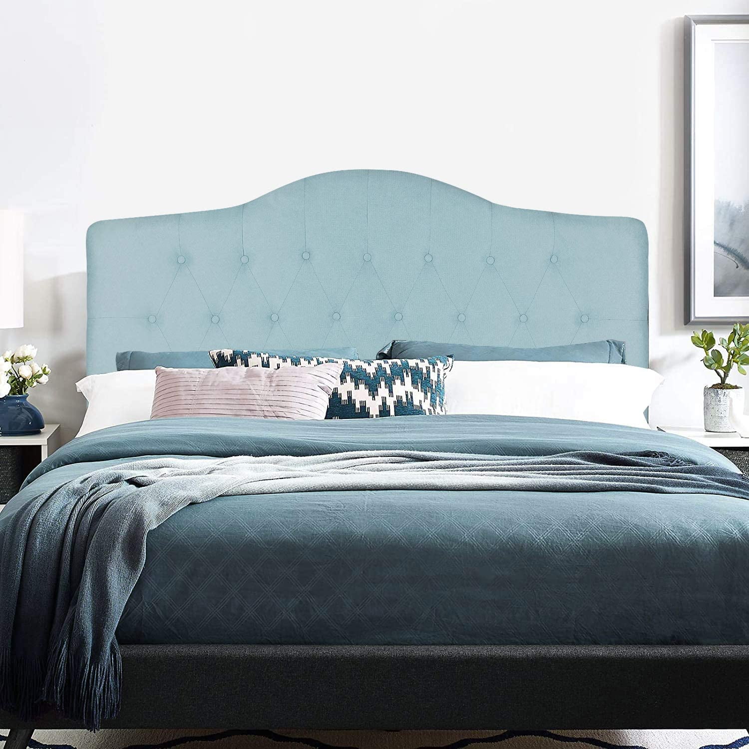 Tufted Headboard Queen Bedroom Set ~ Classic Double Bed With ...