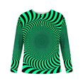 thumbnail image 4 of DDAPJ pyju Big and Tall Henley Shirt for Men 3D Optical Illusion Printed Long Sleeve 4 Button T Shirts Funny Tunnel Graphic Tees Fall Casual Stylish Tops Green XXXXL, 4 of 5