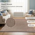 thumbnail image 5 of Delara Dark Grey 8' X 10' Handwoven Jute and Cotton Area Rug, Flatweave, Farmhouse Style, 5 of 9
