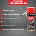 (8 pack) Würth Expanding Foam Sealant Gaps & Cracks 1" Spray