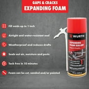 (4 pack) Würth 12 oz Expanding Foam Sealant for Gaps and Cracks up to 1 Inch - Insulating Spray Foam