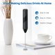 thumbnail image 5 of Mjölkskummare Elektrisk Visp, Bärbar Mini Dryck Mixer/Kaffe Skummare/Mjölkskummare för Cappuccino, Frappe, Varm Choklad (Svart), 5 of 5