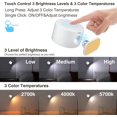 thumbnail image 3 of LED Sconces, Wall Mounted Lamps with Rechargeable Battery Operated USB Port 3 Color Temperatures & 3 Brightness Levels 360°Rotate Magnetic Ball, Cordless Lights for Reading Bedside, 3 of 8