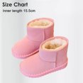 thumbnail image 2 of 1 Pair Girls Boys Warm Winter Boots,Kids Outdoor Snow Boots(Toddler/Little Kid)15.5Cm--Black,Grey,Pink,Brown-Pink-15.5Cm, 2 of 5