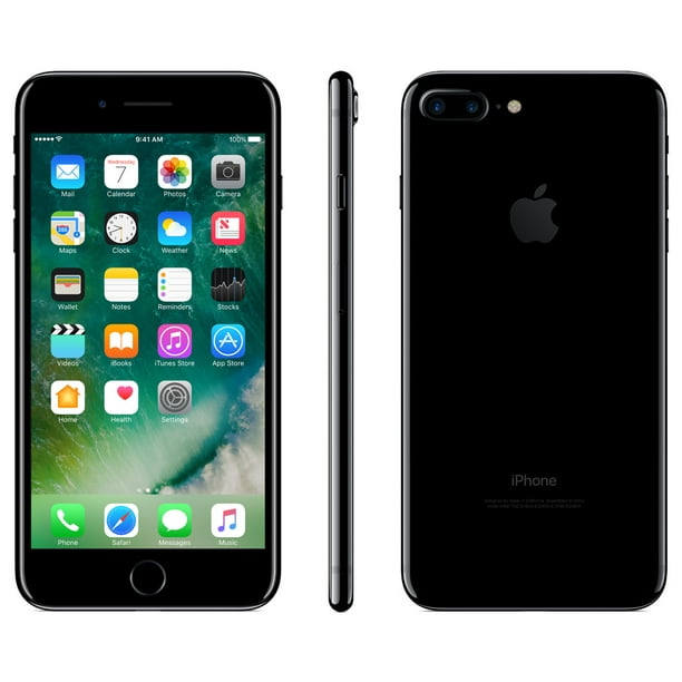 Tracfone Wireless Iphone 7 32gb Black Prepaid Smartphone Walmart Com Walmart Com