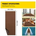 thumbnail image 5 of SKYSHALO6 ft x 23 ft Dark Brown Marine Carpet Marine Grade Carpet for Boats with Waterproof Back Outdoor Rug for Patio Porch Deck Garage Outdoor Area Rug Runner Non-Slide Porch Rug, 5 of 9