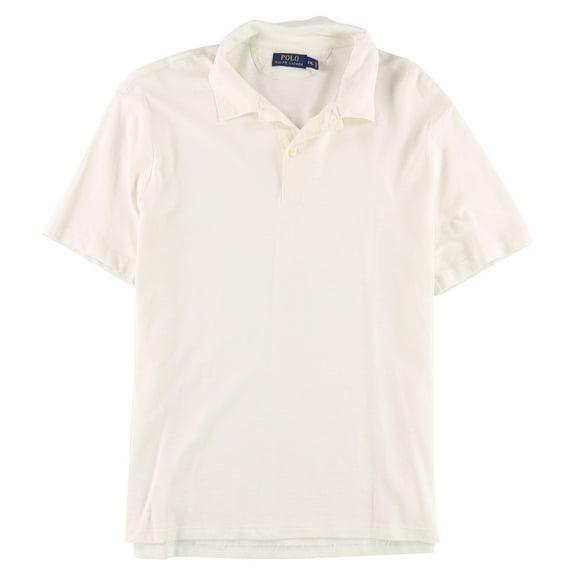 Ralph Lauren Mens Dockwash Rugby Polo Shirt, White, Medium