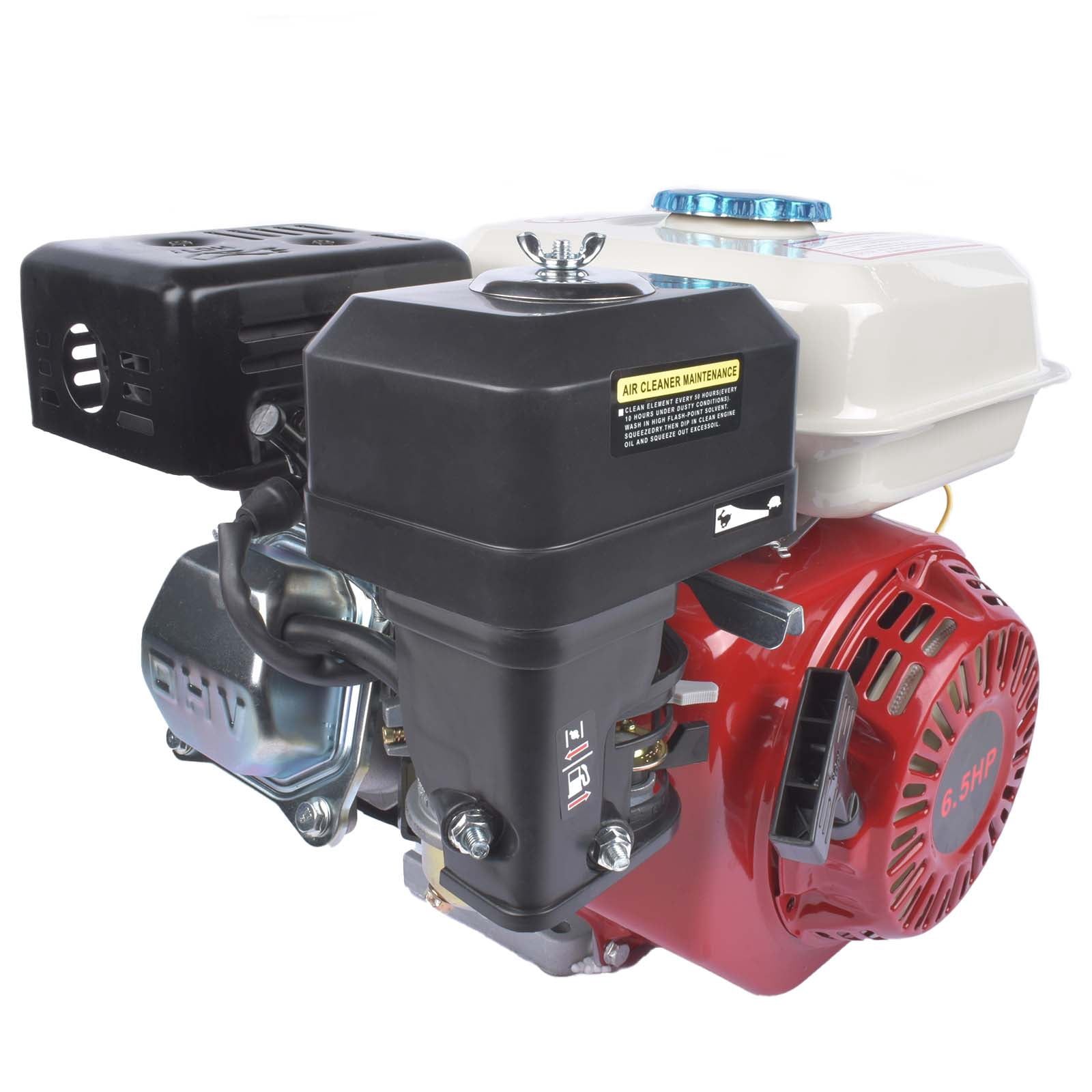 GELUOXI 6.5HP 160cc Gas Engine 4-Stroke OHV Air Cooled for Industrial and Agricultural Equipment