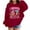 Brick Red, variant on Little Girls Hooded Sweatshirt Six Seven Print Loose Pullover Hoodies Child Sports Comfy Streetwear Hoodies Clear,Sized 5-6
