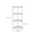 thumbnail image 3 of Aihimol Corner Shower Caddy Standing,4 Tier Floor Standing Shower Organizer,Rustproof Shower Corner Shelf Rack Storage Stands with Adjustable Feet for Bathroom, White, 3 of 6