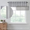 thumbnail image 7 of VHC Brands, Sawyer Mill Ticking Stripe Valance, Black, 16x90, 7 of 7