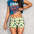 thumbnail image 3 of Rateoe Avocado1 Printed Power Workout Shorts for Women Tummy Control Squat Proof Ribbed Thick Seamless Scrunch Active Short-XX-Large, 3 of 8