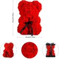 thumbnail image 2 of Oso de rosa, oso de peluche, oso de flor artificial, el mejor regalo para el día de San Valentín $ Oso de flor de rosa Oso de flor de burbuja $ Juguete de oso de abrazo de flor inmortal de simulación, 2 of 4
