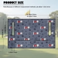 thumbnail image 7 of Yuyamidu Golf Ball Golf Cart Seat Cover Dog Paw Golf Cart Seat Towel Blanket for 2-Person Seats with 4 Front Pockets Gray Golfcart Seat Covers Comfortable and Soft, 7 of 7