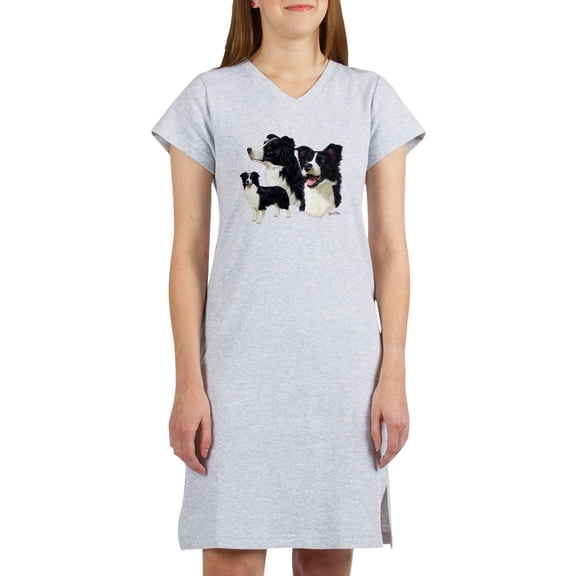 CafePress - Border Collie Multi - Women's Nightshirt