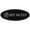 Black / Silver, variant on Signs ByLITA Oval Not an Exit (Stick Man) Sign - Laser-Engraved Lettering | Durable ABS Plastic | Vibrant Colors | Powerful Foam Tape (White) - Medium