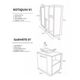 thumbnail image 5 of Combo de Gabinete para Baño 07 Derecho con Lavamanos Y Monomando + Botiquin con Espejo, 5 of 5