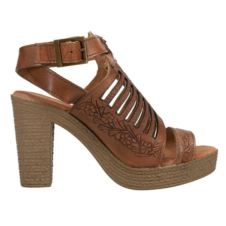 

Roper Womens Mika Iii Embossed Espadrille Block Heel Casual Shoes