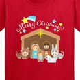thumbnail image 4 of Inktastic Merry Christmas Cute Nativity Scene Youth T-Shirt, 4 of 5