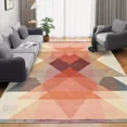 thumbnail image 4 of Geometric wool rug 10x14, Tufted carpet, Handmade, Bed, Living, room, 4 of 10