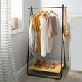 thumbnail image 4 of Organize It All Freestanding Garment Rack with Shelf in Black, 4 of 10