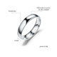 thumbnail image 2 of Anillo De Pareja De Titanio Liso De Acero Inoxidable talla 6, 2 of 3