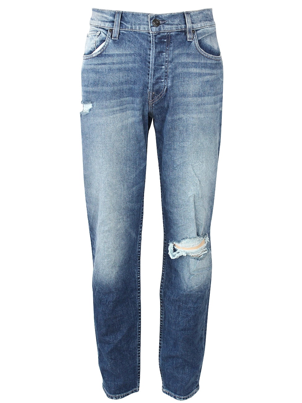 men's relaxed ripped jeans