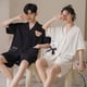 thumbnail image 5 of Pijamas de pareja, pantalones cortos de verano para mujer, cárdigan, traje informal para hombre, ropa para el hogar, 5 of 6