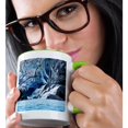 thumbnail image 2 of 3dRose, Mendenhall Glacier Alaska Waterfall, 11oz Two-Tone Green Mug, 2 of 7