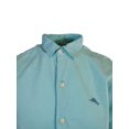 thumbnail image 4 of Tommy Bahama Men's Aqua Mist Shirt Blue Logo Short Sleeve Button (S03), 4 of 12