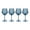 Blue, variant on Thyme & Table 4-Pack Angled Wine Glass Set, Iridescent Blue