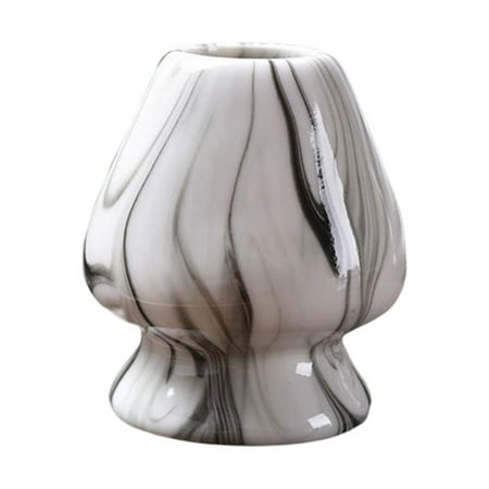 

Traditional Matcha Whisk Stand Matcha Ceremony Matcha Bowl Handmade Whisk Holder Chasen Stand Teaware for Kitchen Black and White