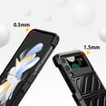 thumbnail image 3 of Allytechgroup Rugged Galaxy Z Flip 4 Case, Military Grade Shockproof Phone Case for Samsung Galaxy Z Flip4, Bumper Anti-Slip Cover for Women Men, Black, 3 of 6