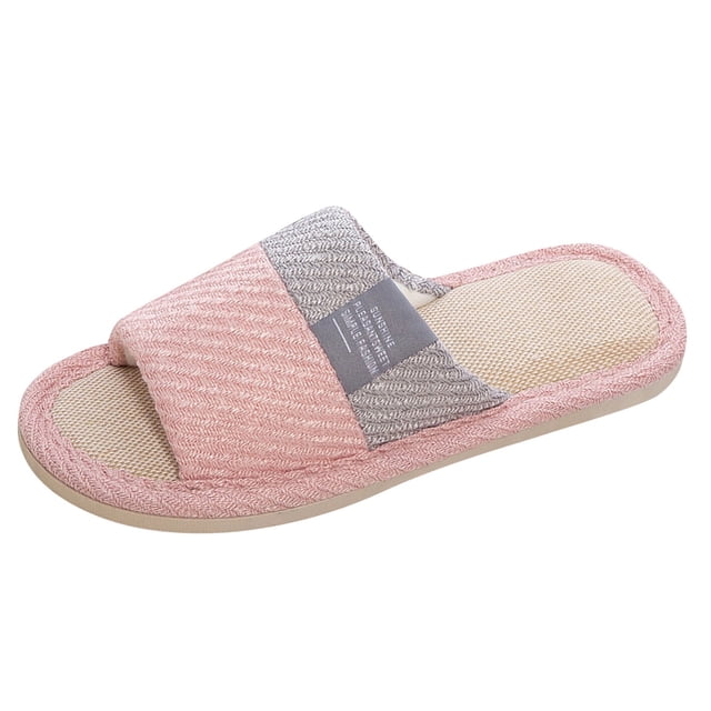 Cathalem Sandale Compensée Confortable pour Femme Été Plage Décontractée Extérieur Talons Chaussures, Rose 36