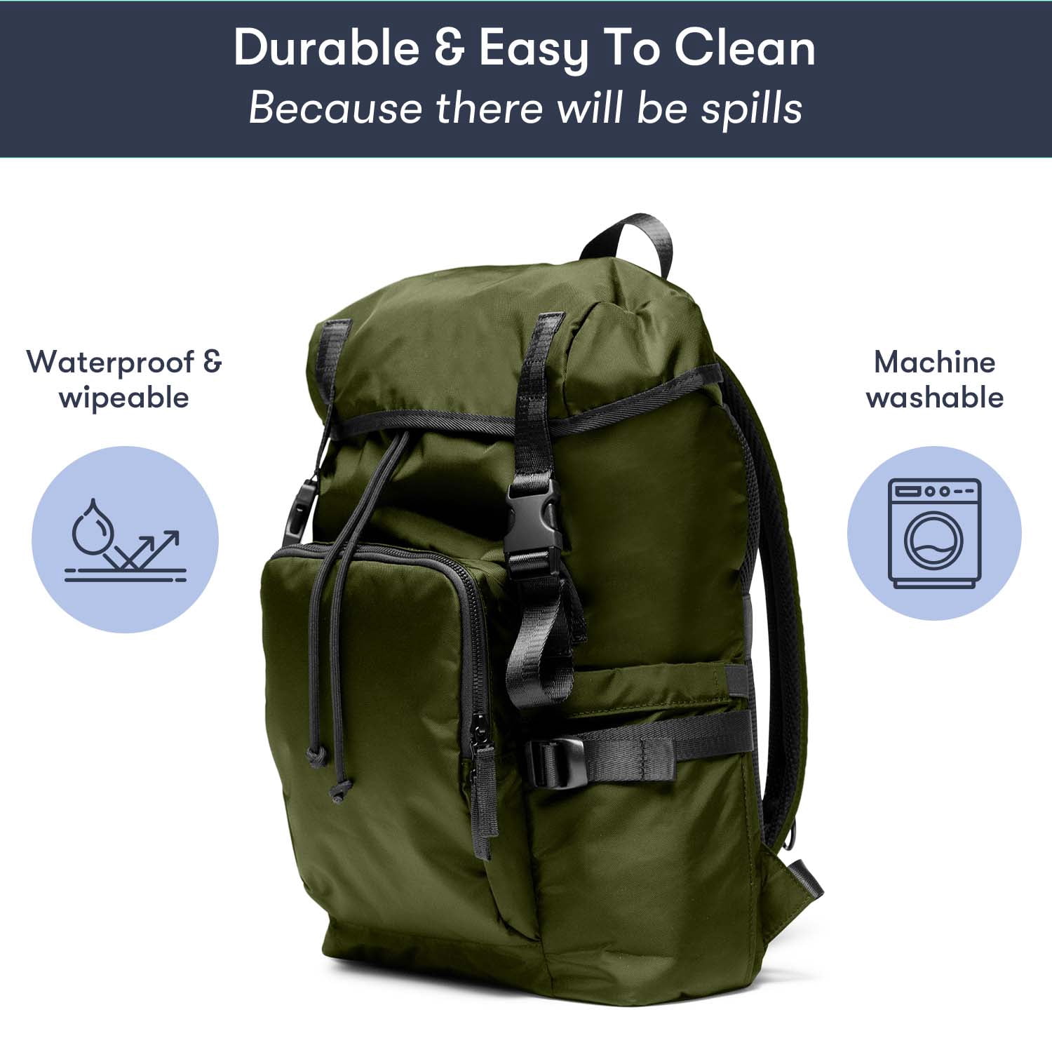 Colugo Parent Diaper Backpack, Olive