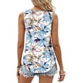 thumbnail image 4 of KISSMODA Womens Summer Tank Tops Casual Sleeveless Solid Printed Tunic Top Loose Fit V Neck Shirts, 4 of 4