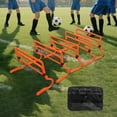 thumbnail image 6 of 5 Pcs Agility Hurdles Speed Hurdles Training Equipment with Adjustable Height for Soccer Football Athletes, 6 of 9
