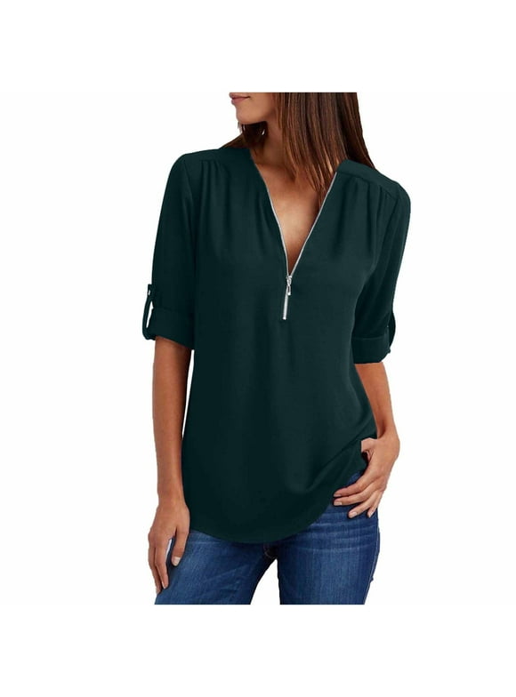 Women's Green Tops