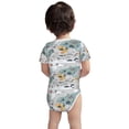 thumbnail image 6 of Rocae The World Map with Cartoon Animals for Baby Climbing Clothes Soft Baby Romper for Active Infants Comfortable and Breathable Crawling Jumpsuit Unisex Baby Outfit 12 Months, 6 of 8