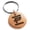 Rose, variant on Stainless Steel Letter P Initial Empire Monogram Engraved Small Medallion Circle Charm Keychain Keyring