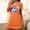 Orange, variant on HaoXianJian Women's T-Shirt Nightgown Short Sleeve Sleepshirts Comfy Ladies Casual Cover Ups Nightdress
