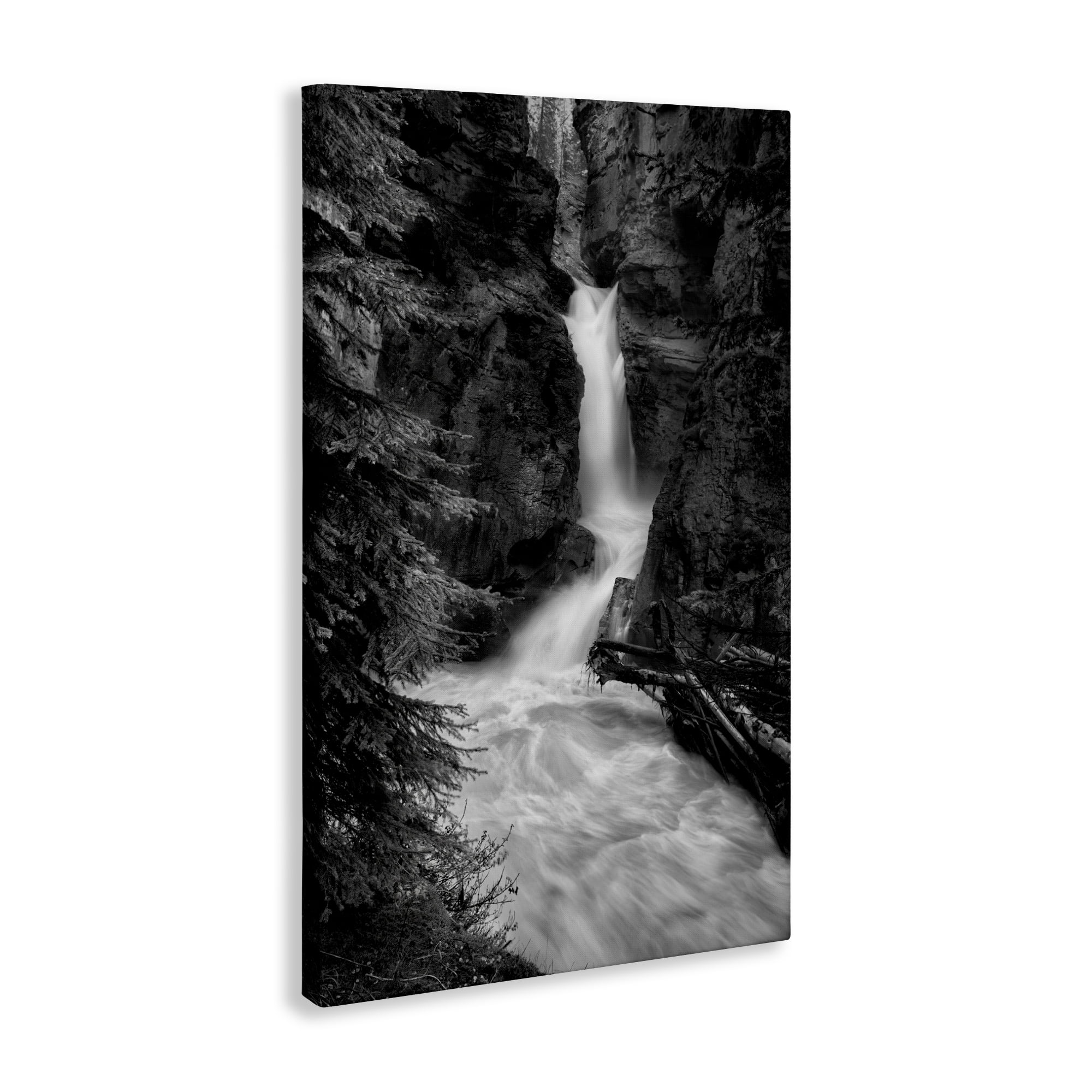 Stupell Industries Banff National Park Waterfall Canvas Wall Art, design by Jon Evan