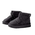 thumbnail image 2 of Afuyipoi Kids' Hook and Loop Snow Boots Faux Leather Thickened Warm Winter Short Boots Size 9.5 Little Kid - 3.5 Big Kid Black Size 12.5 Little Kids, 2 of 8