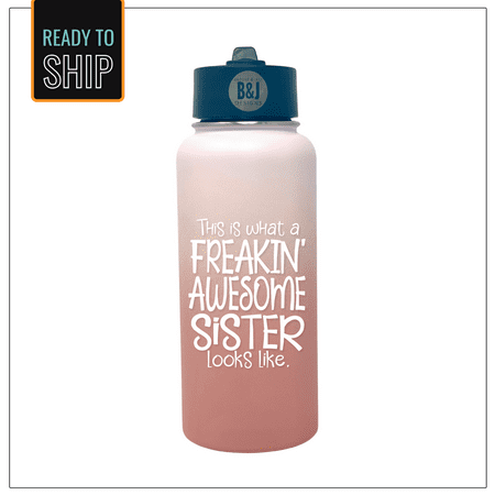 

Freakin Awesome Sister Rose Gold 32 oz Water Bottle
