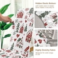 thumbnail image 5 of Yayeee 2 Pack Dining Chair Covers Stretch Parson Chairs Slipcovers Seat Protector, Red Nordic Christmas, 5 of 6